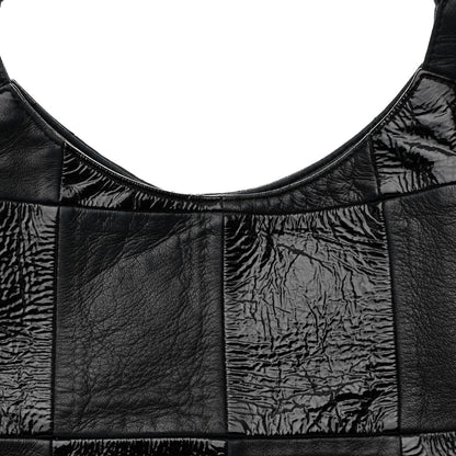 Chanel Patent Calfskin Patchwork Brooklyn Tote Black 8 of 10