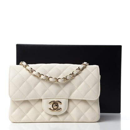 Chanel Caviar Quilted Mini Rectangular Flap White 11 of 11