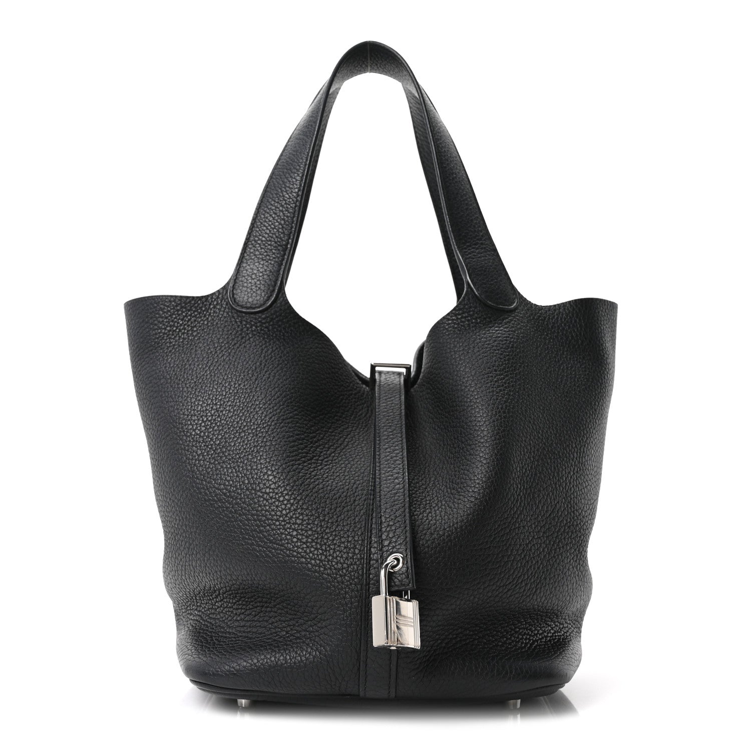 Hermes Taurillon Clemence Picotin Lock 22 MM Black 1 of 10