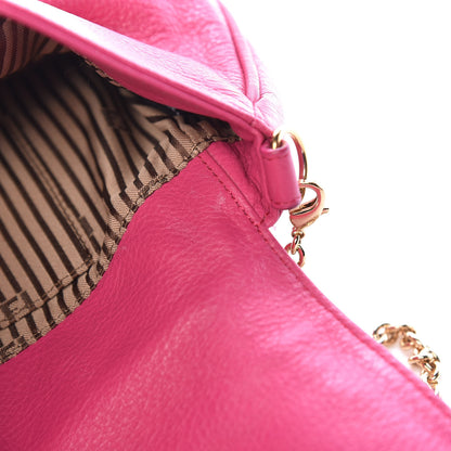 Fendi Vitello Flamingo Fendista Pouchette Crossbody Lampone 8 of 17