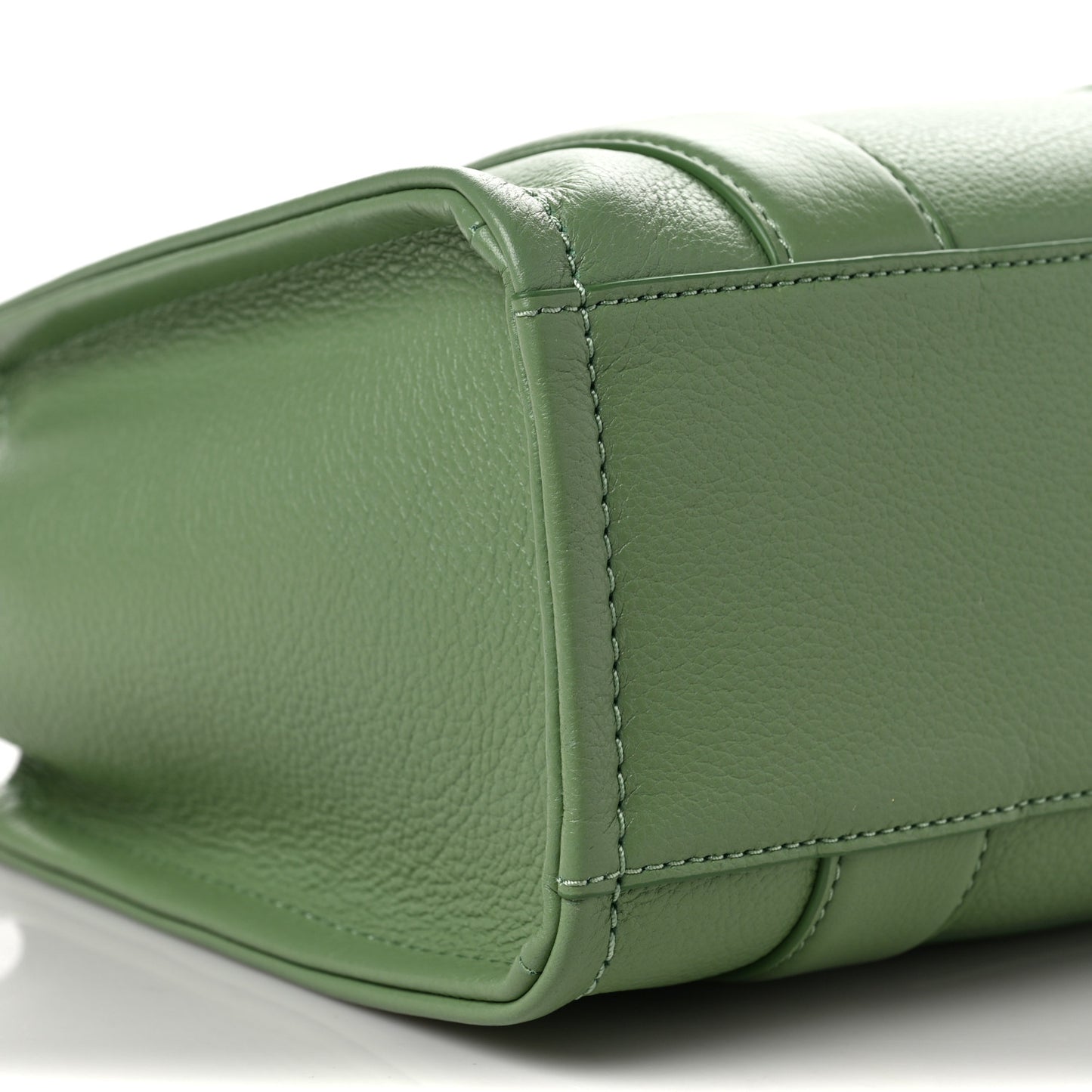 Grained Calfskin Small The Tote Bag Aspen Green