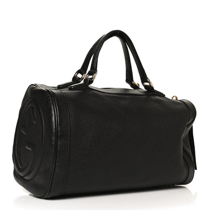 Gucci Pebbled Calfskin Medium Soho Boston Black 3 of 14