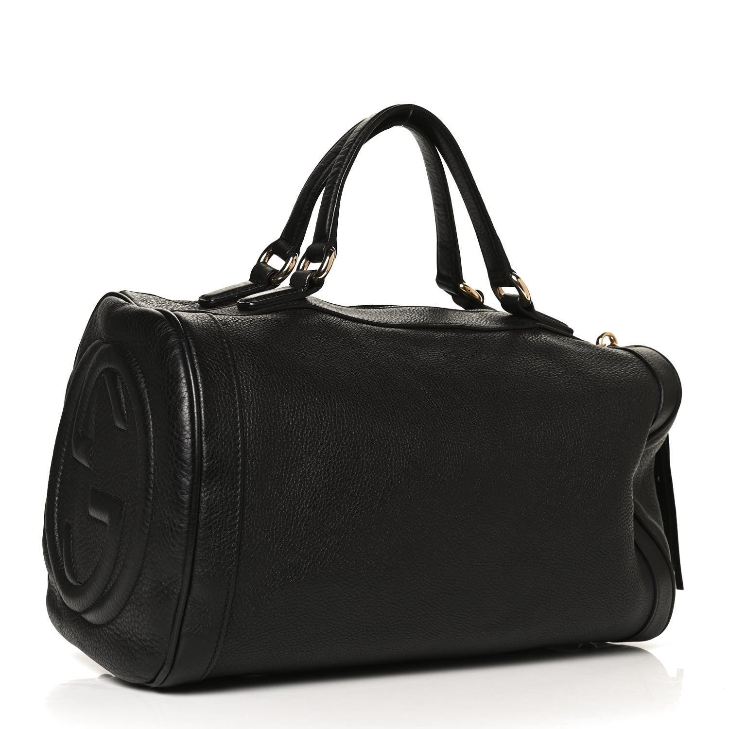 Gucci Pebbled Calfskin Medium Soho Boston Black 3 of 14
