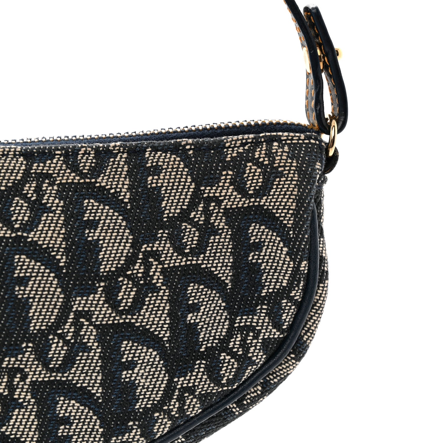 Christian Dior Monogram Mini Saddle Pochette Navy 11 of 11