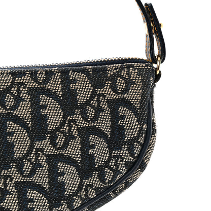 Christian Dior Monogram Mini Saddle Pochette Navy 11 of 11