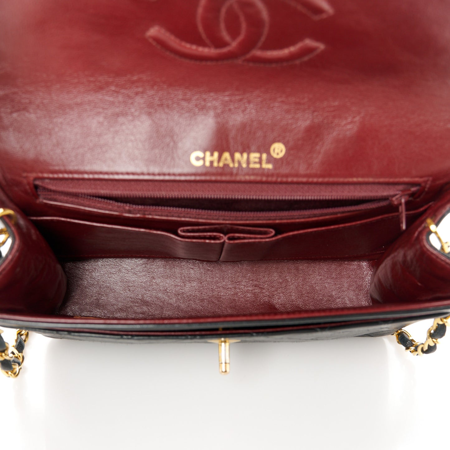 Lambskin Quilted Small Single Flap Bag Black