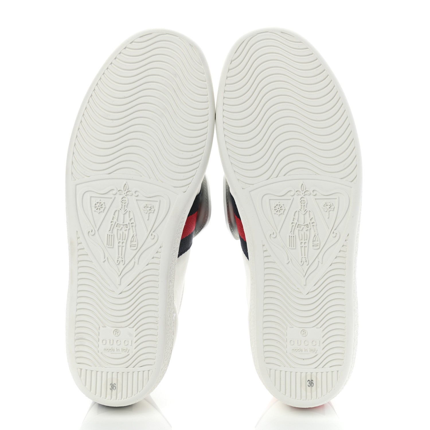 Gucci Calfskin Ayers Web Crystal LOVED Womens New Ace Sneakers 36 White 5 of 12