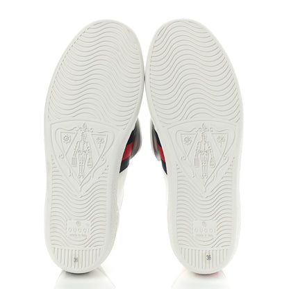 Gucci Calfskin Ayers Web Crystal LOVED Womens New Ace Sneakers 36 White 5 of 12