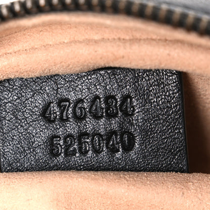 Gucci Calfskin Matelasse GG Marmont Belt Bag 75 30 Black 7 of 10