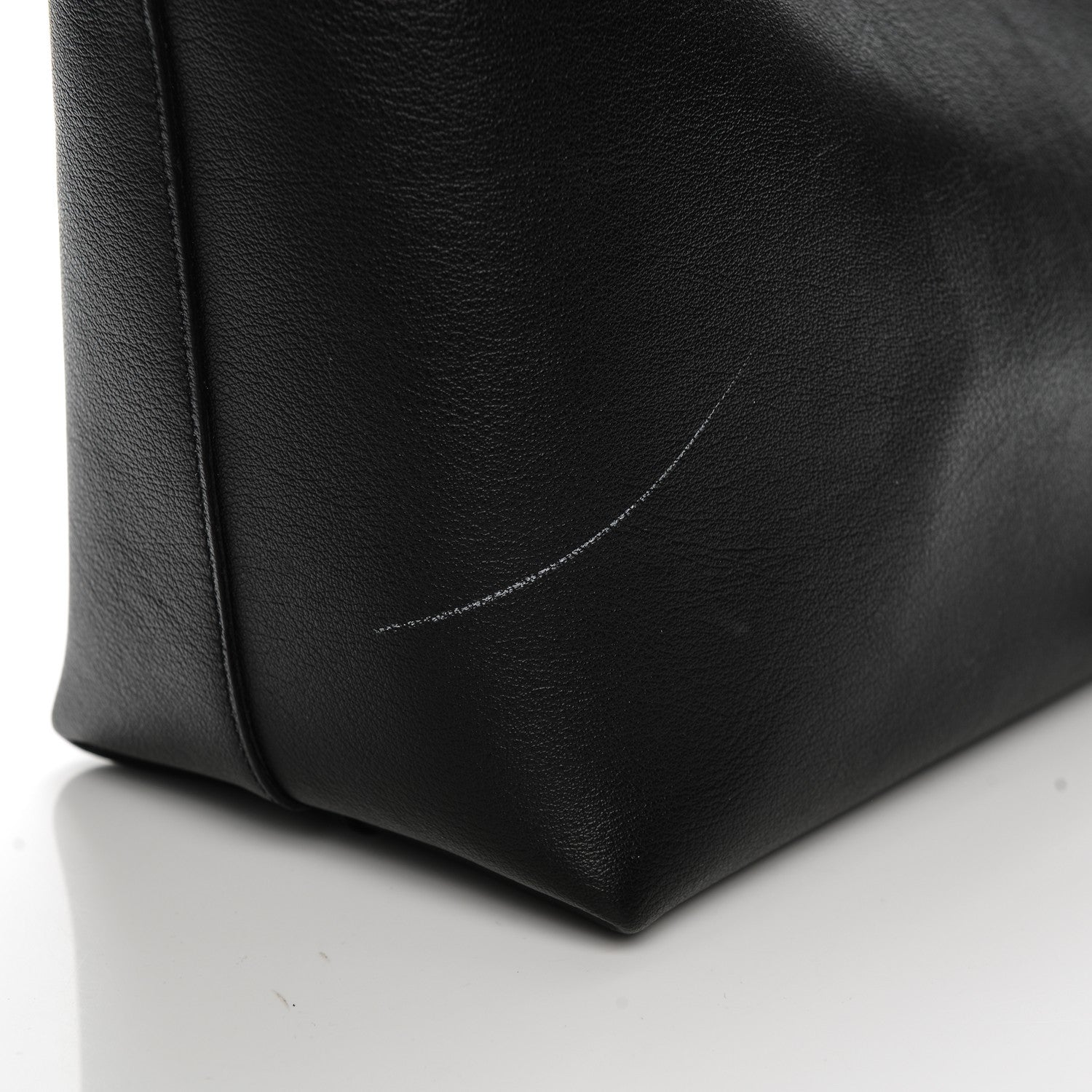 Saint Laurent Calfskin Large Shopping Tote Black 12 of 12