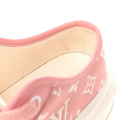 Louis Vuitton Denim Monogram Squad Sneakers 38.5 Pink 9 of 15
