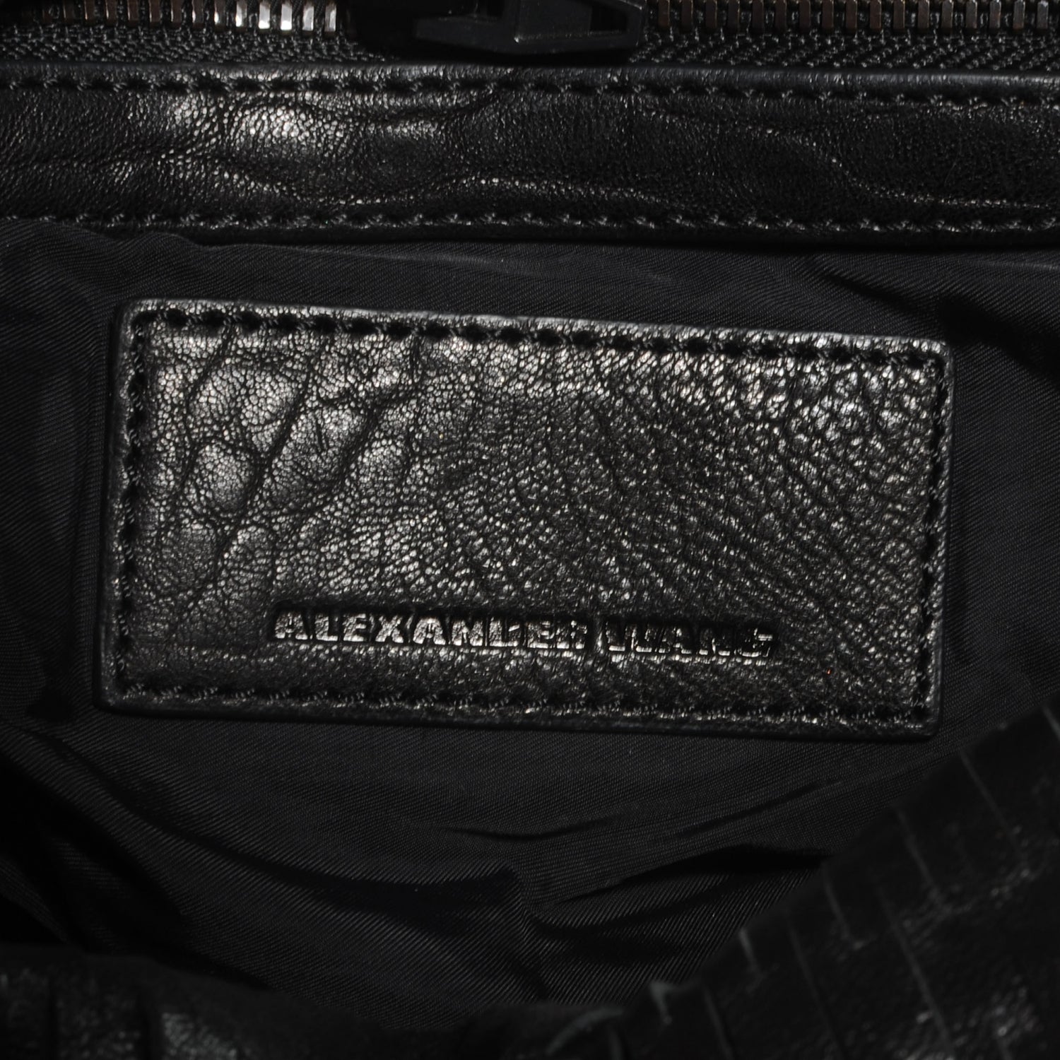 Alexander Wang Leather Laser Cut Rocco Duffel w Black Nickel Hardware Black 6 of 6