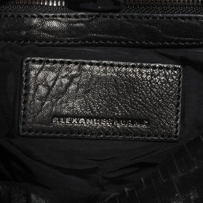 Alexander Wang Leather Laser Cut Rocco Duffel w Black Nickel Hardware Black 6 of 6