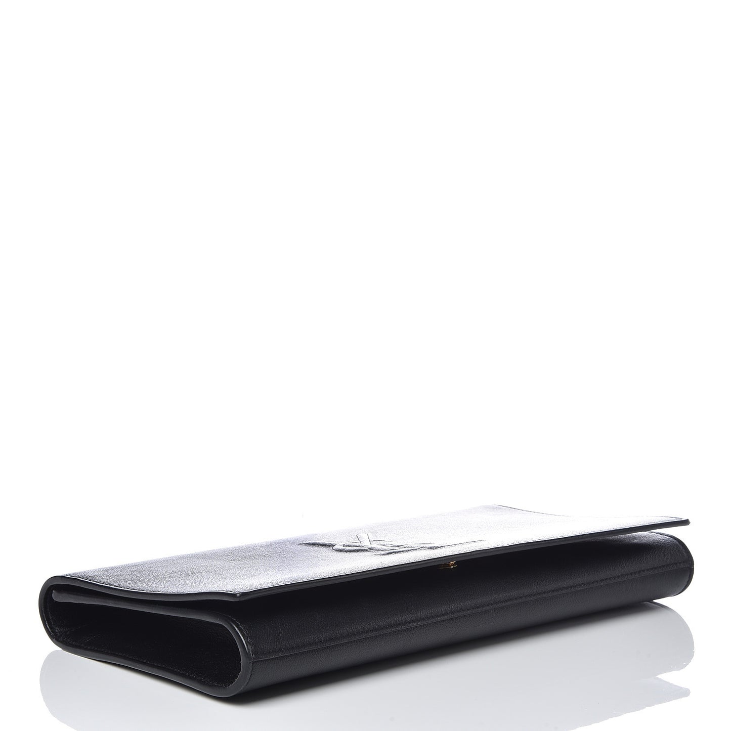 Calfskin Large Belle De Jour Clutch Black
