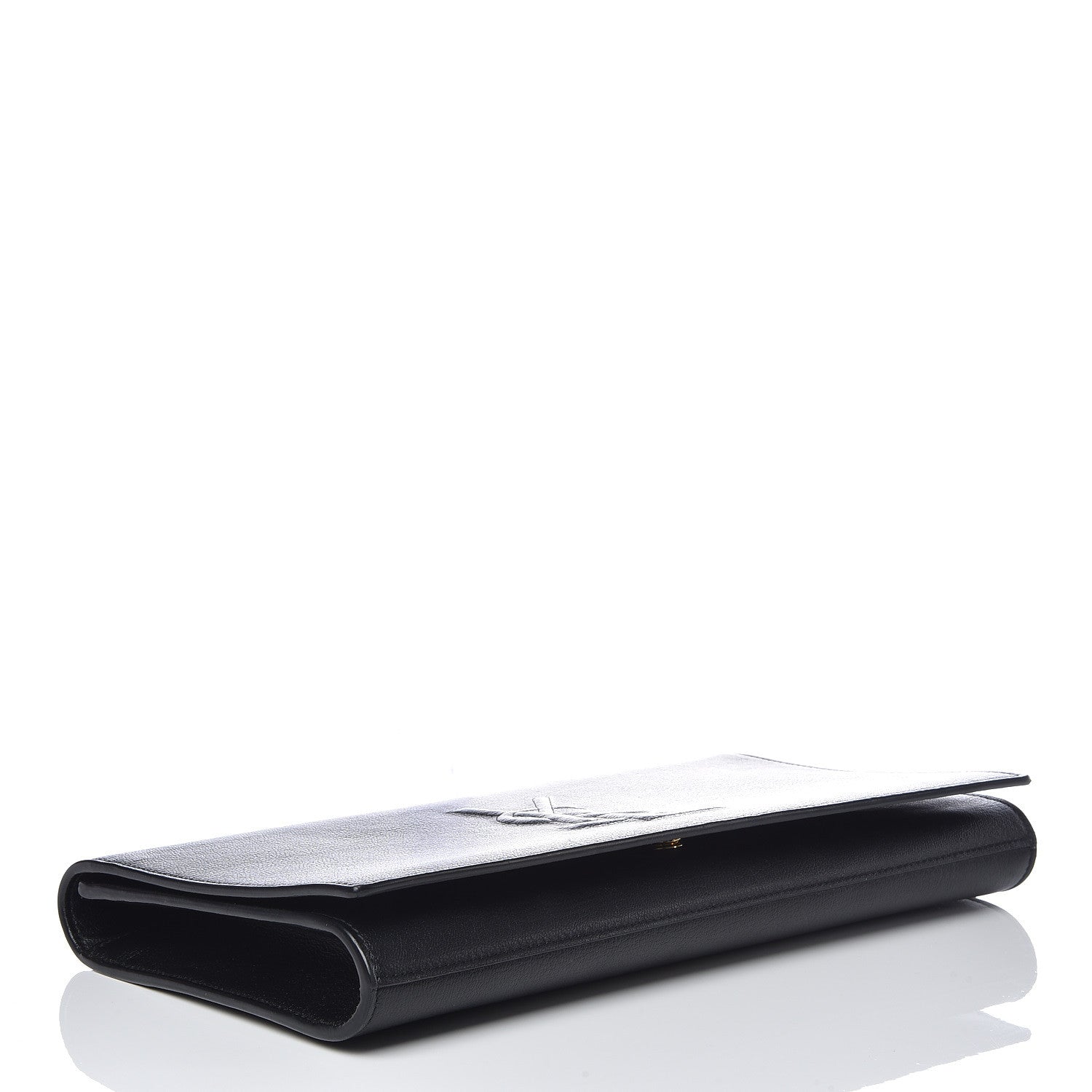 Saint Laurent Calfskin Large Belle De Jour Clutch Black 4 of 9
