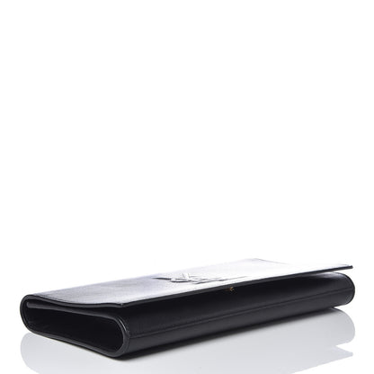 Saint Laurent Calfskin Large Belle De Jour Clutch Black 4 of 9