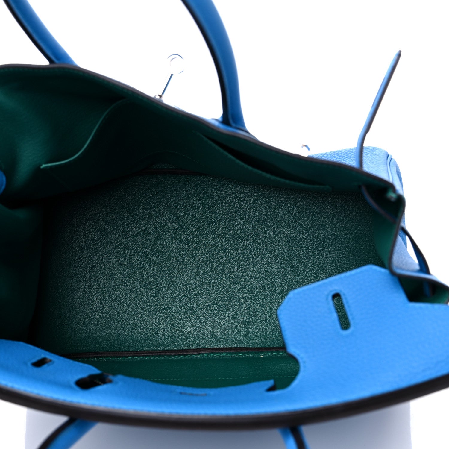 Hermes Togo Verso Birkin 30 Bleu Zanzibar Malachite 5 of 11