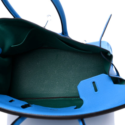 Hermes Togo Verso Birkin 30 Bleu Zanzibar Malachite 5 of 11