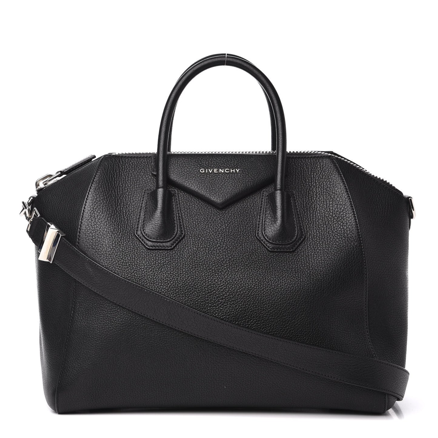 Sugar Goatskin Medium Antigona Black