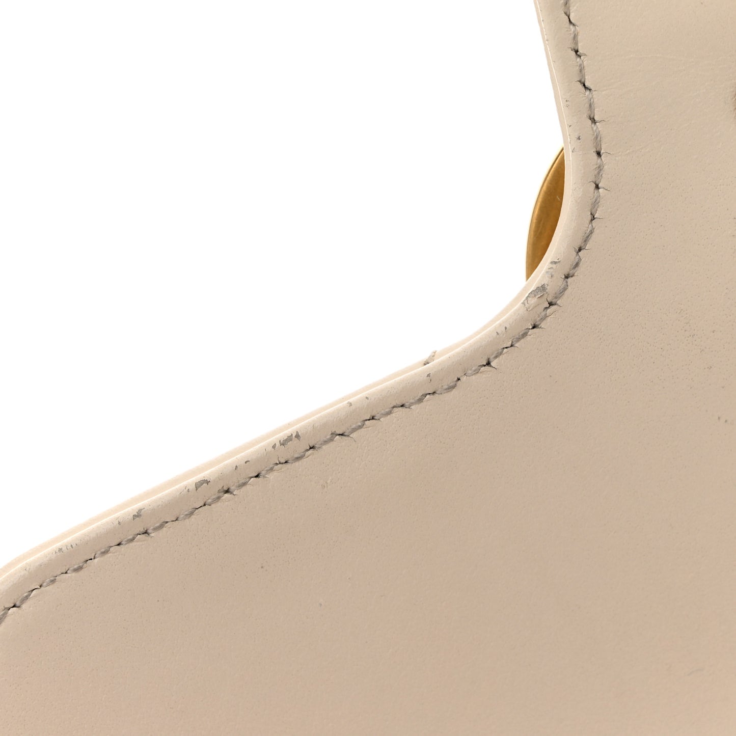 Calfskin Matelasse Mini GG Marmont Top Handle Shoulder Bag White
