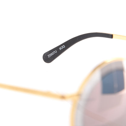Louis Vuitton Round Metropolis Sunglasses Z0907U Gold 4 of 9
