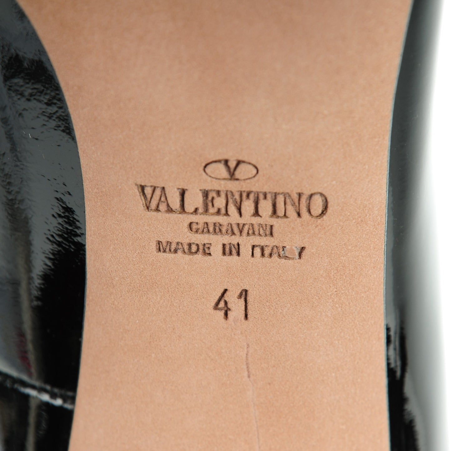 Calfskin Patent Velvet Mid Calf Boots 41 Black