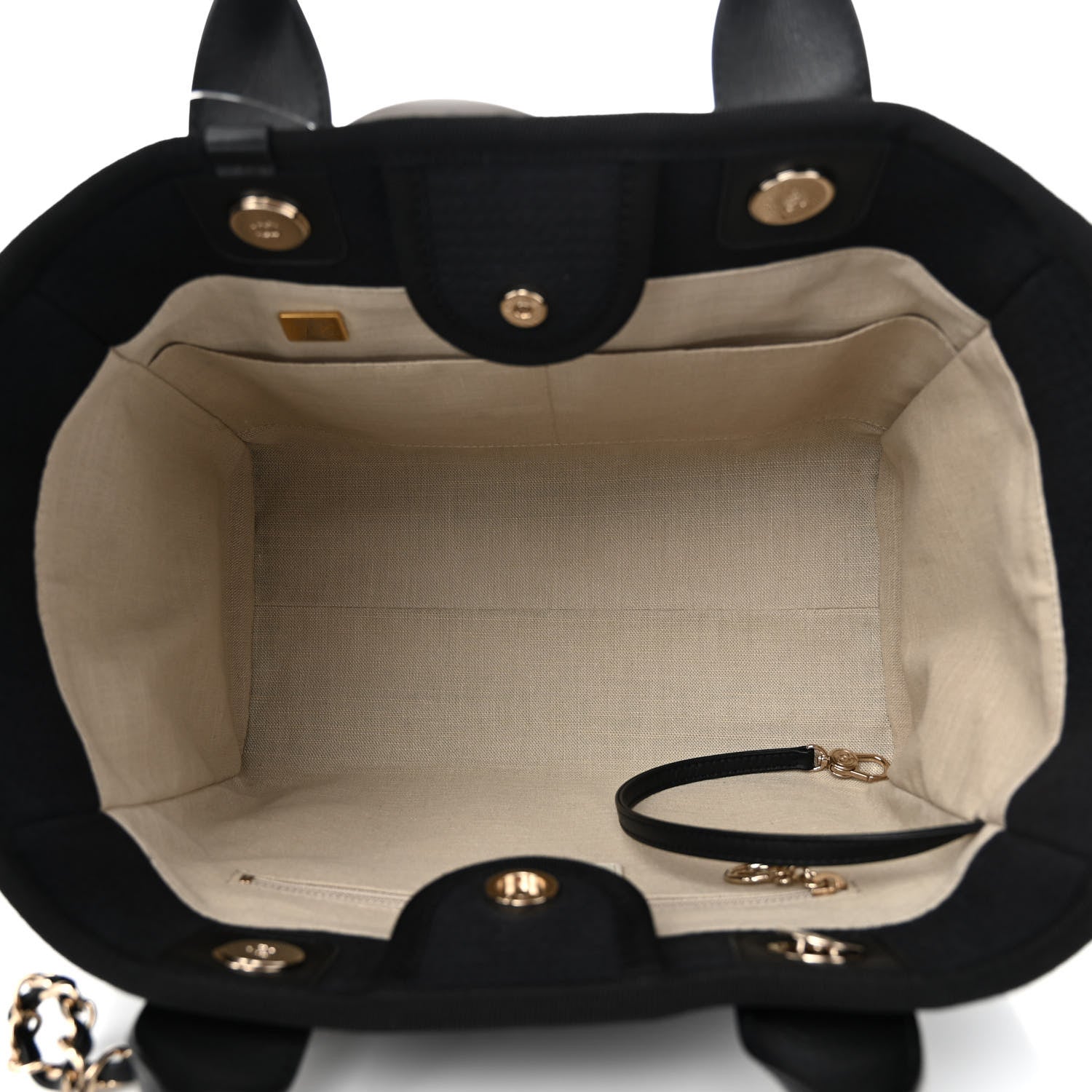 Chanel Mixed Fibers Small Deauville Tote Black 6 of 12