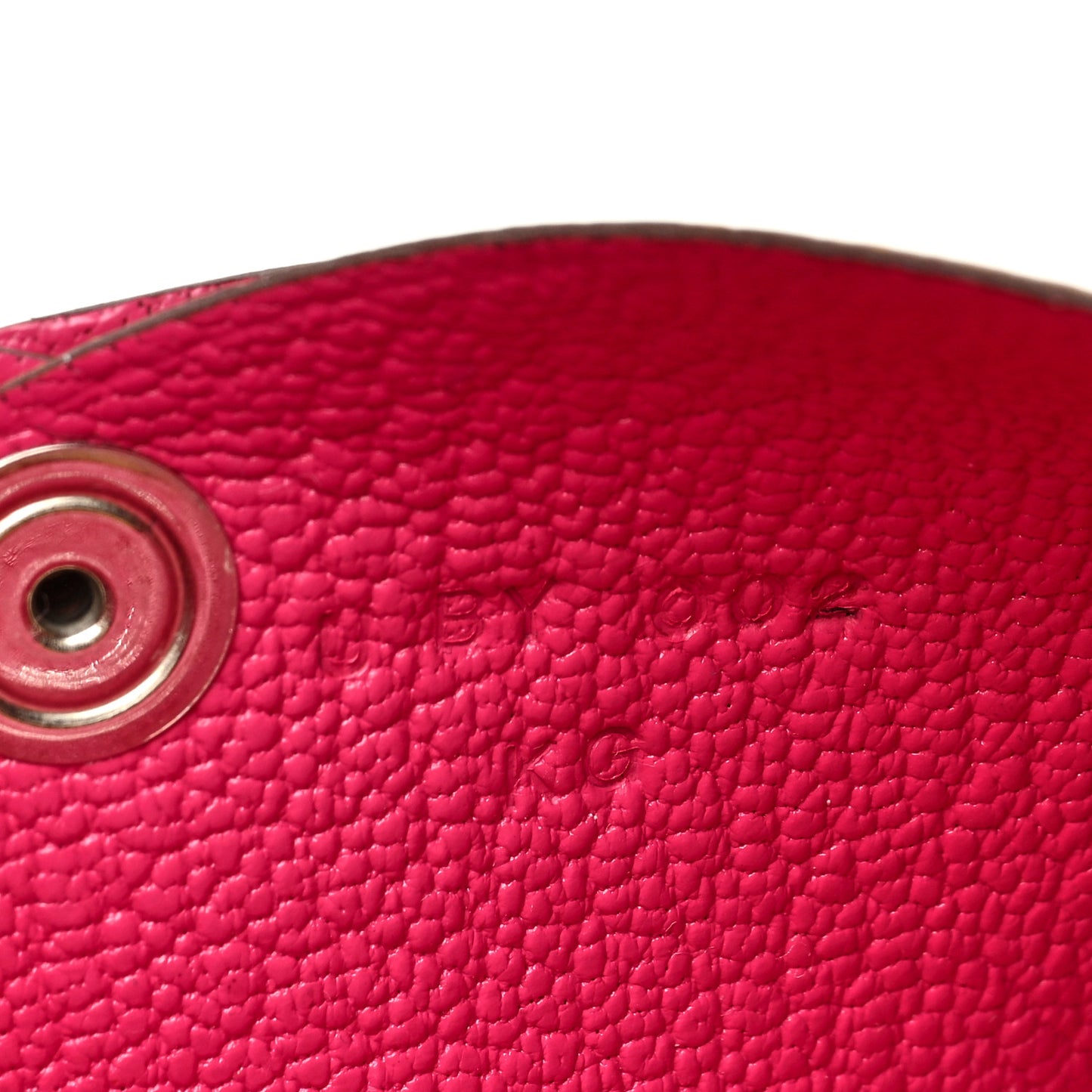 Chevre Mysore Verso Calvi Card Case Caramel Rose Shocking