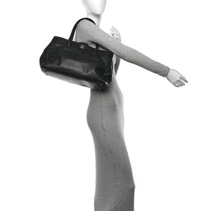 Chanel Calfskin Cerf Executive Shopper Tote Black 2 of 17