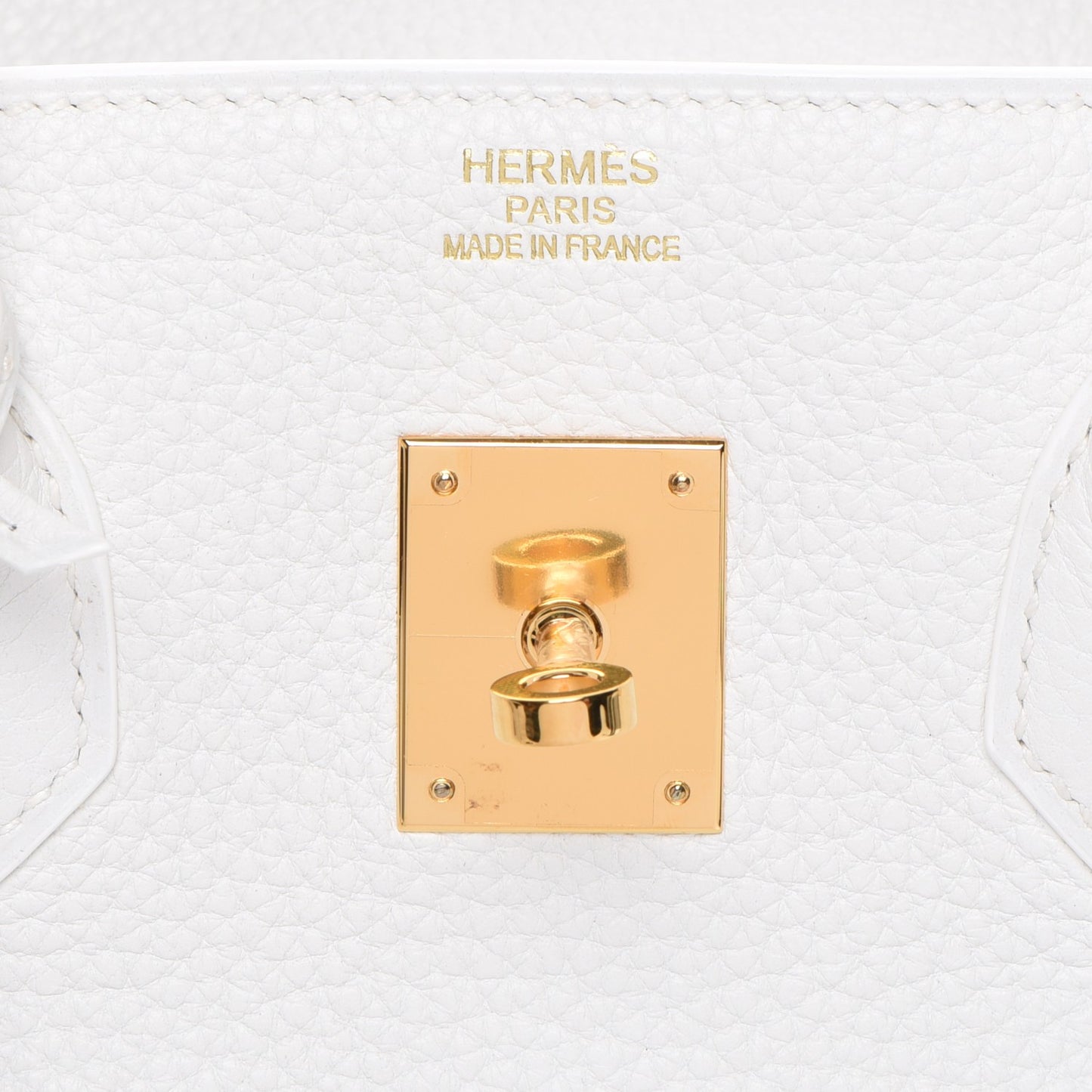 Taurillon Clemence Birkin 35 White