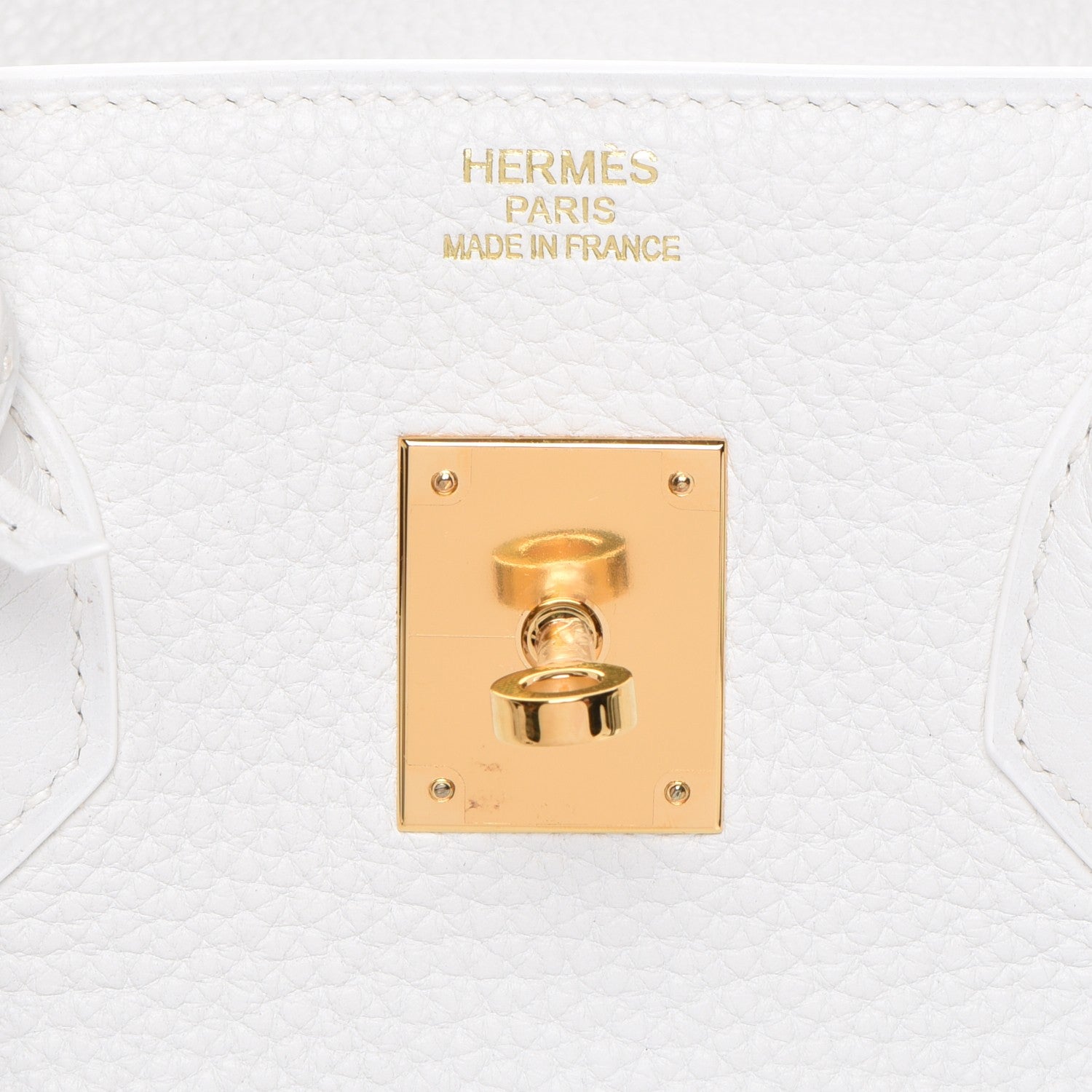 Hermes Taurillon Clemence Birkin 35 White 17 of 27