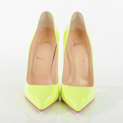 Christian Louboutin Patent So Kate 120 Pumps 40.5 Neon Yellow 2 of 8