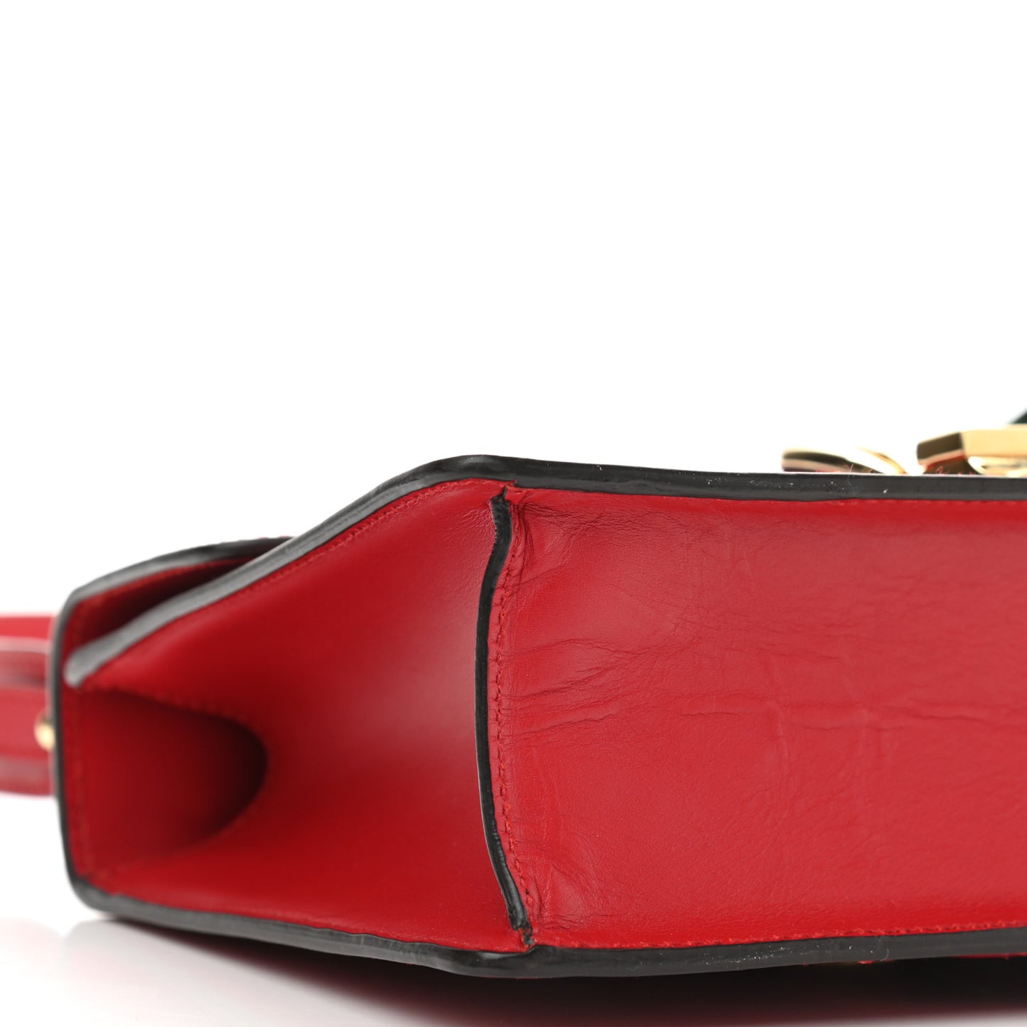 Calfskin Small Sylvie Shoulder Bag Hibiscus Red