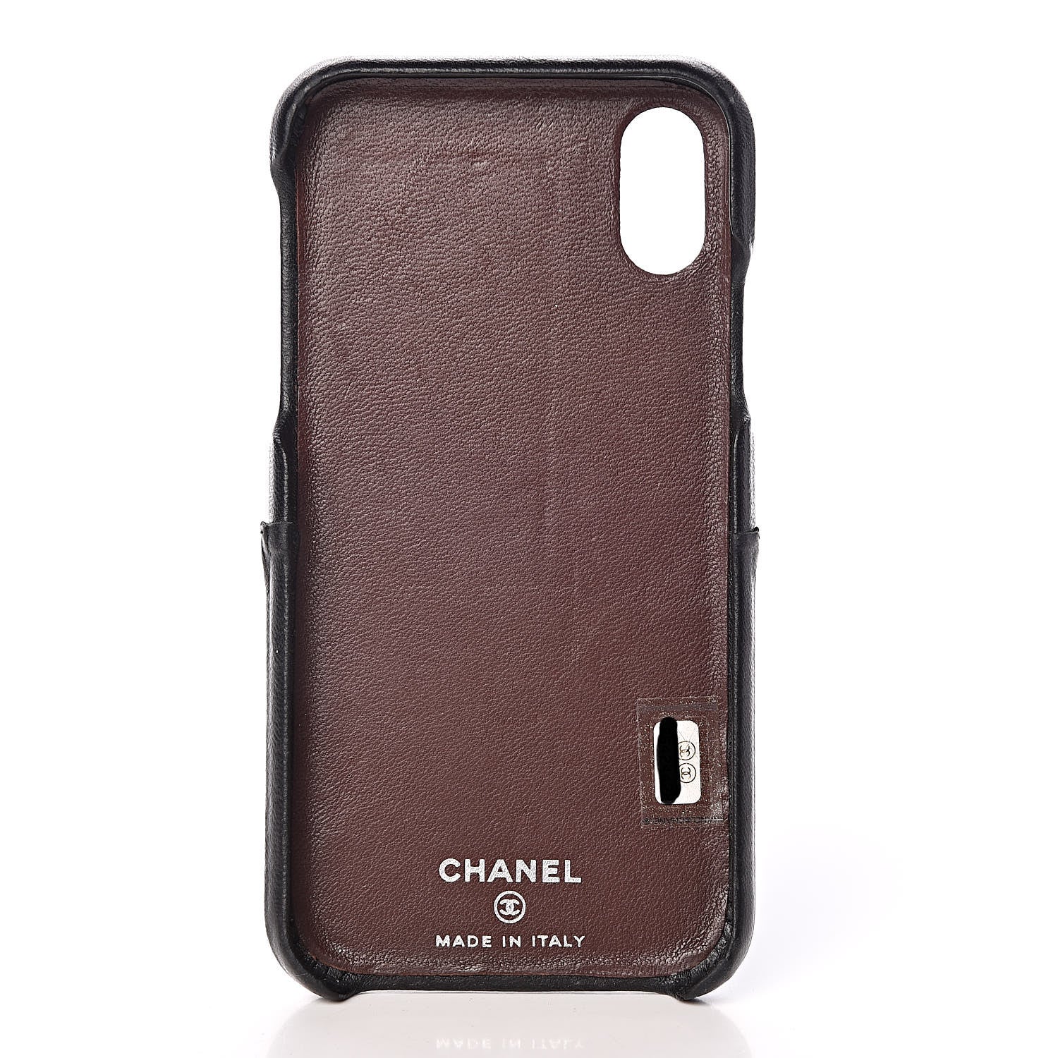 Chanel Lambskin Quilted iPhone X Case Black 5 of 7