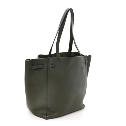 Celine Soft Grained Calfskin Medium Cabas Phantom Dark Khaki 3 of 9