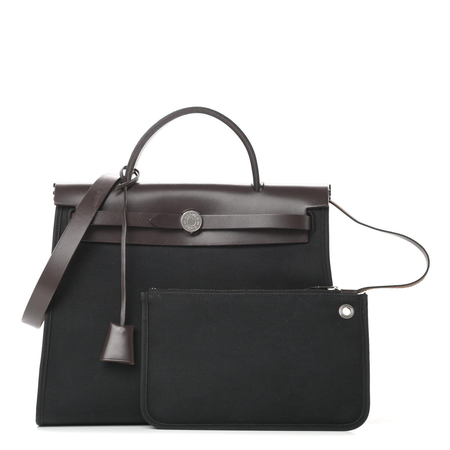 Hermes Toile Vache Hunter Herbag Zip 31 PM Black Ebene 1 of 13