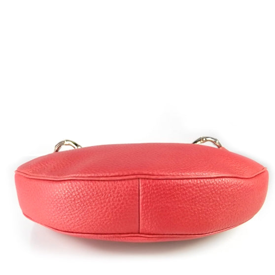Leather Bamboo Ring Hobo Coral