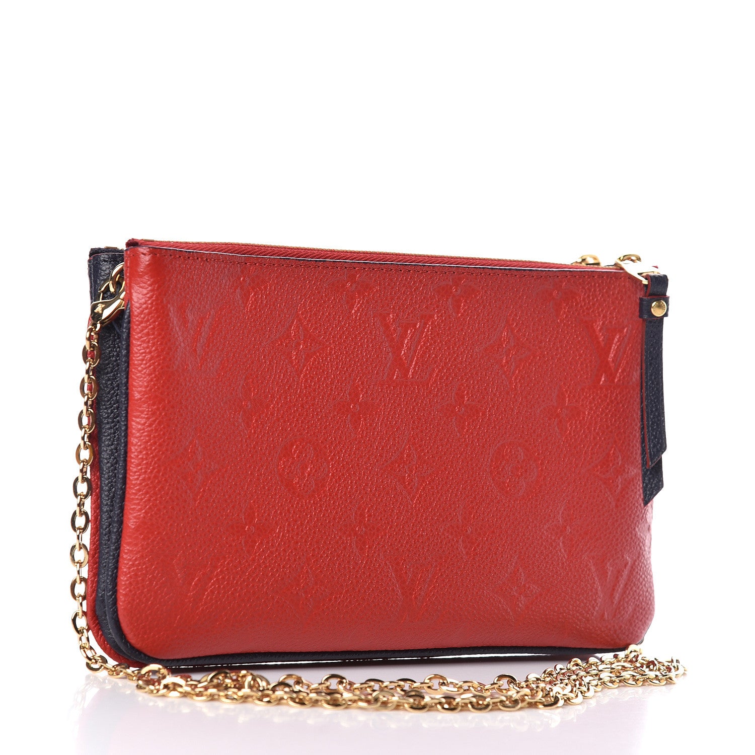 Louis Vuitton Empreinte Double Zip Pochette Marine Rouge 3 of 11