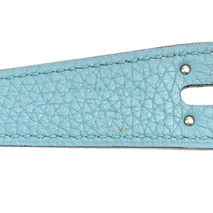 Hermes Taurillon Clemence Lindy 34 Bleu Atoll 7 of 10