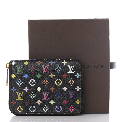 Louis Vuitton Monogram Multicolor Zippy Coin Purse Black Grenade 8 of 8