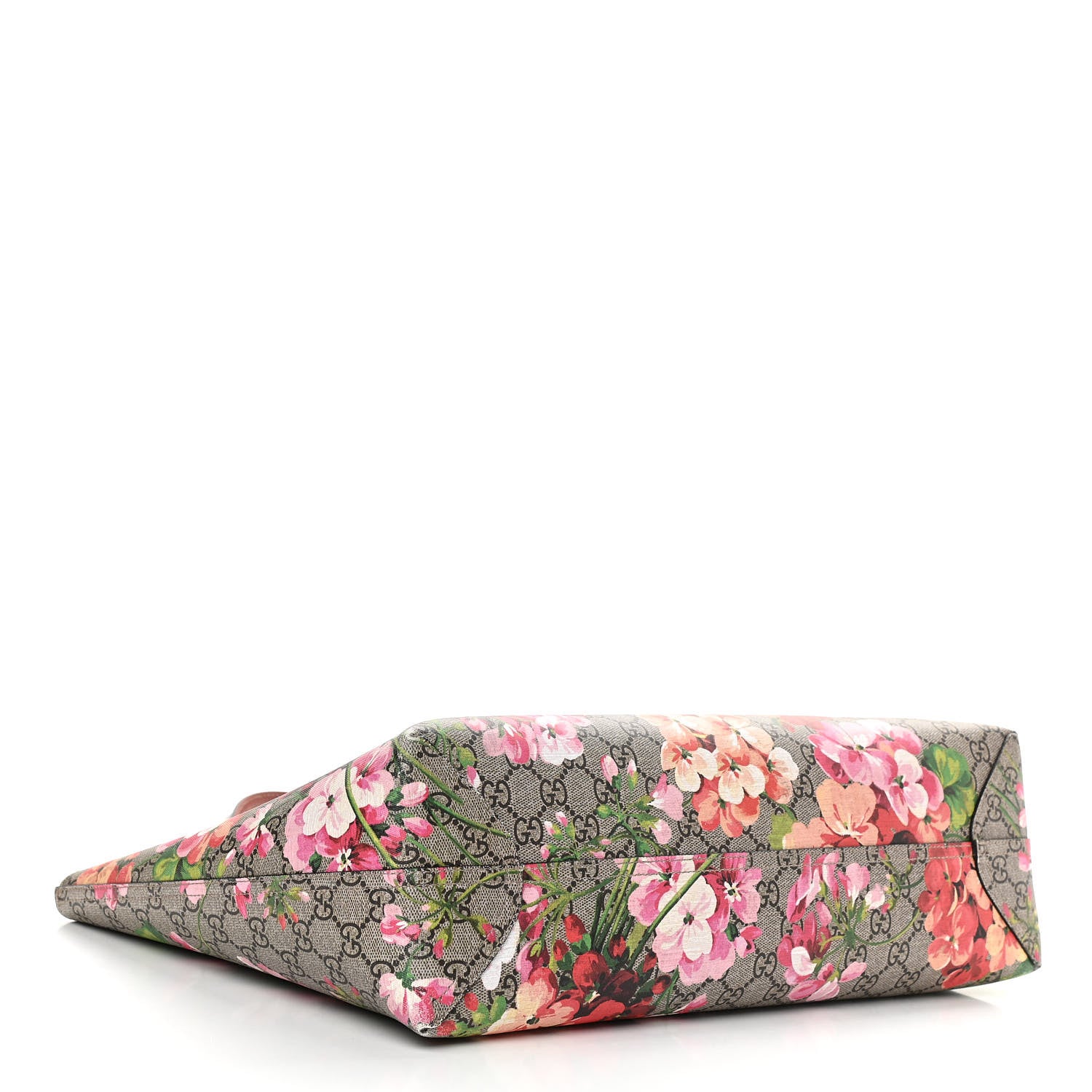 Gucci GG Supreme Monogram Blooms Medium Reversible Tote Beige Multicolor Dry Rose 6 of 21