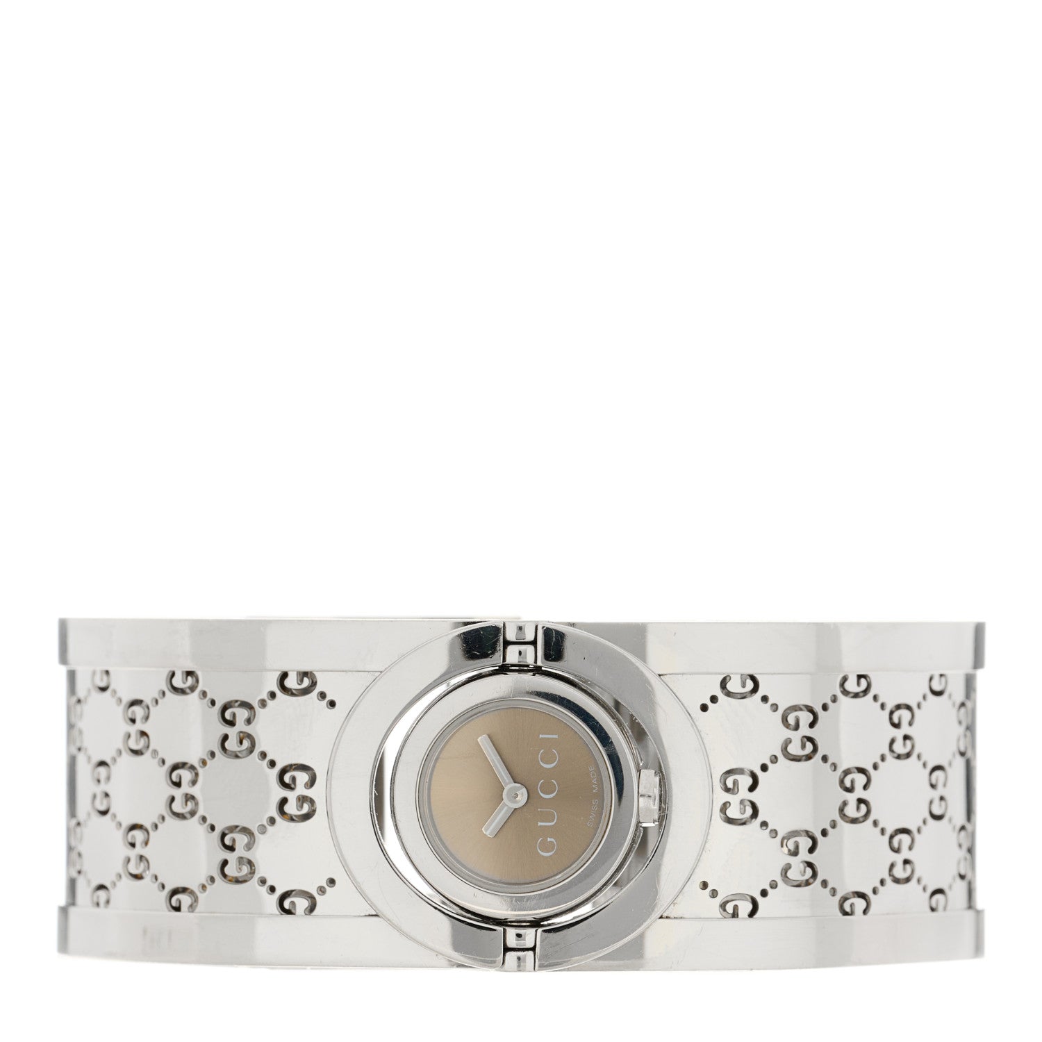 Gucci Stainless Steel 23mm Twirl Quartz Watch Brown 2 of 5