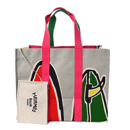 Hermes Cotton Canvas 3 Surfs Beach Bag 3 of 10