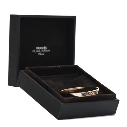 Hermes 18K Rose Gold Black Spinel PM Kelly Bracelet SH 4 of 4