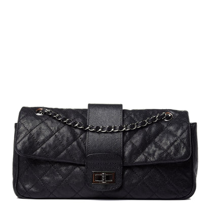 Chanel Caviar Quilted Jumbo Mademoiselle Flap Black 1 of 14