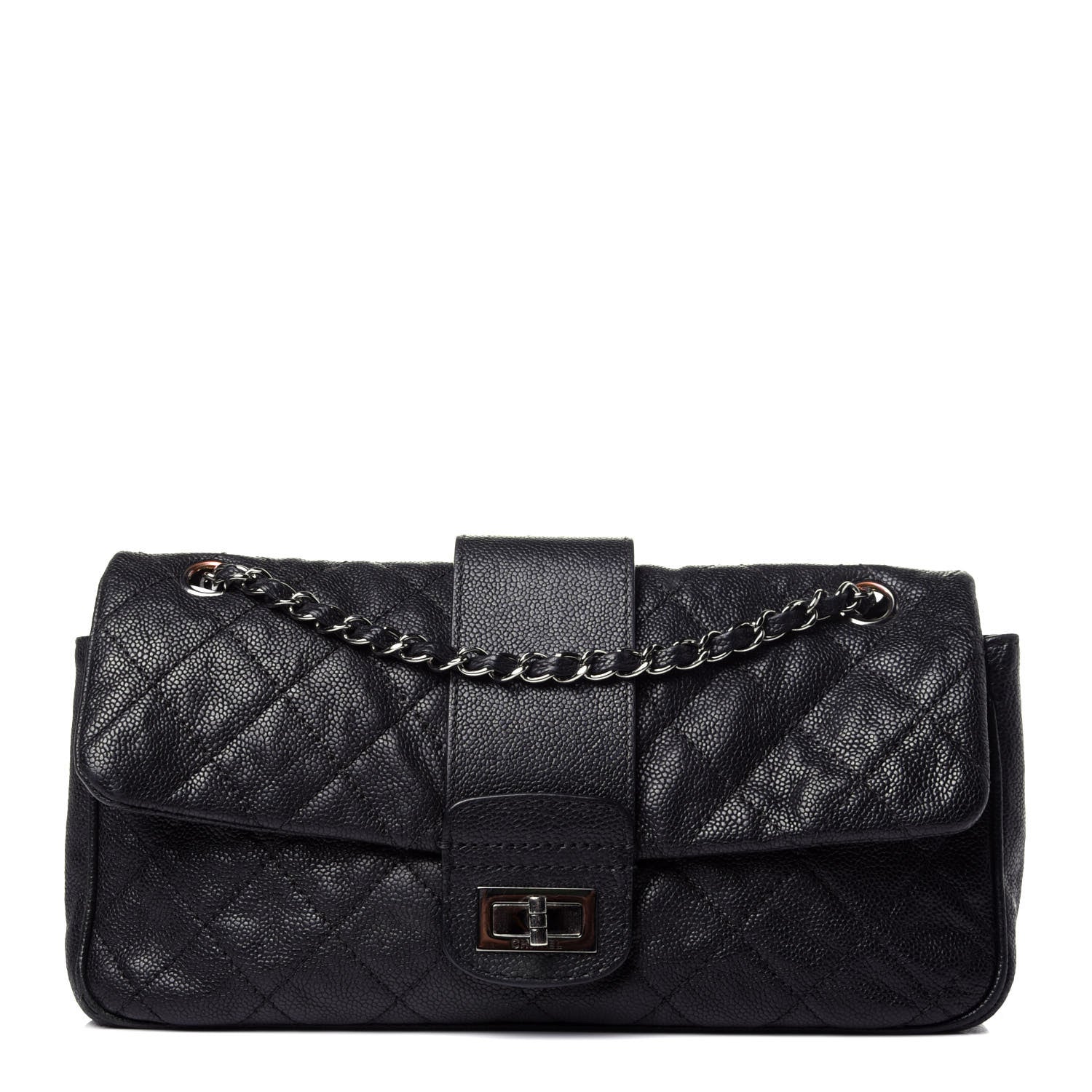 Chanel Caviar Quilted Jumbo Mademoiselle Flap Black 1 of 14