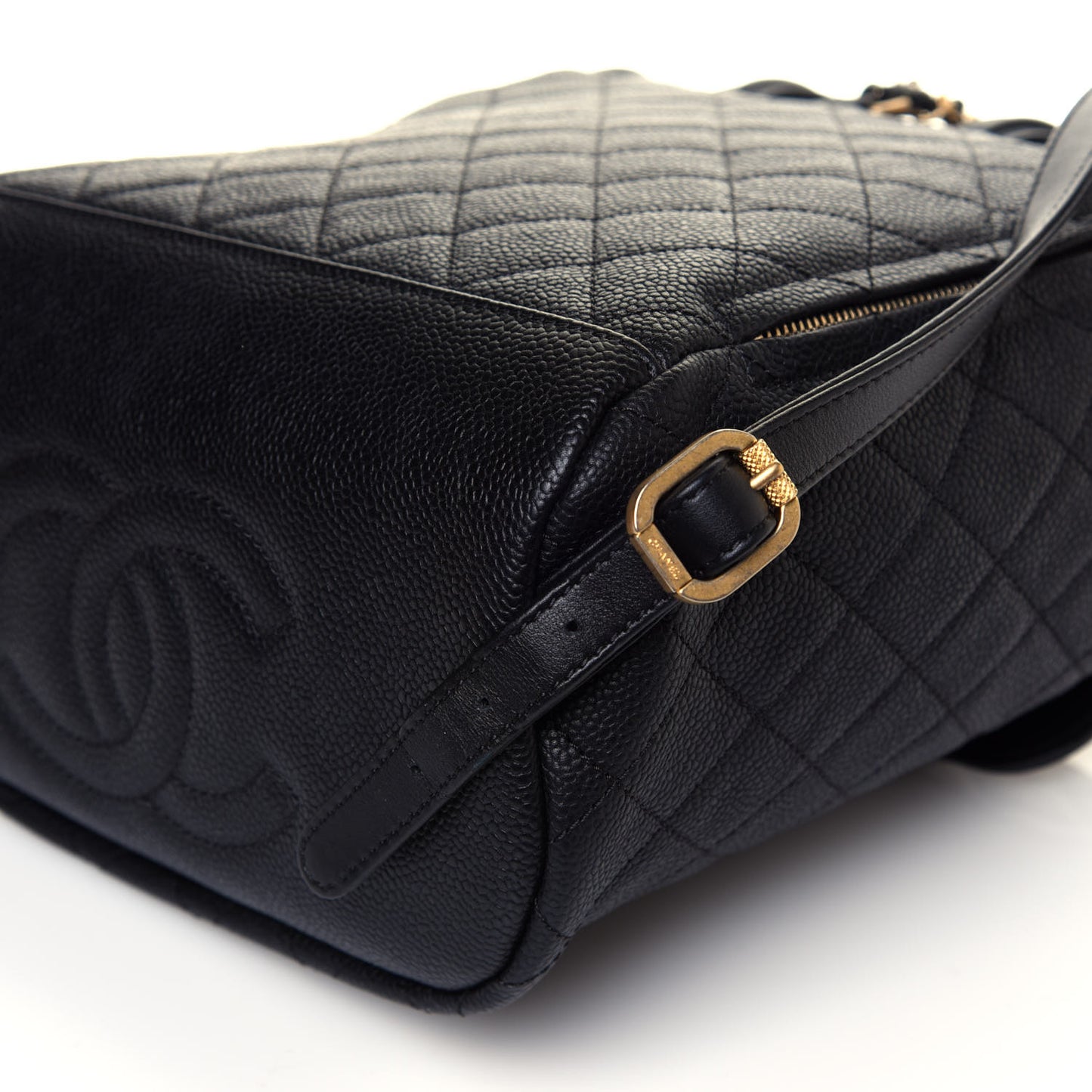 Caviar Quilted Filigree Backpack Black