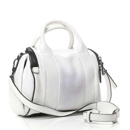 Alexander Wang Pebbled Calfskin Rockie White Matte Black Hardware 3 of 11