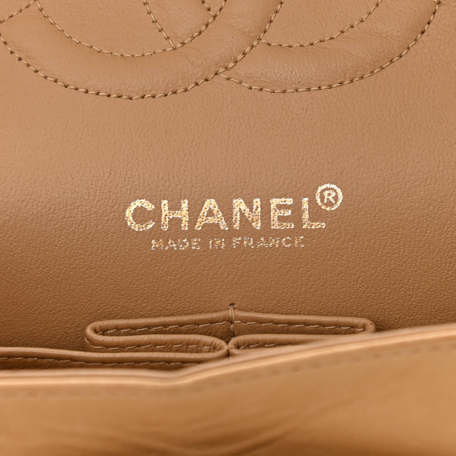 Chanel Lambskin Quilted Medium Double Flap Beige 6 of 13