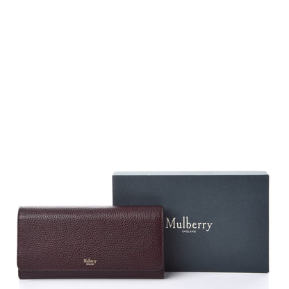 Mulberry Natural Grain Calfskin Continental Wallet Oxblood 9 of 9